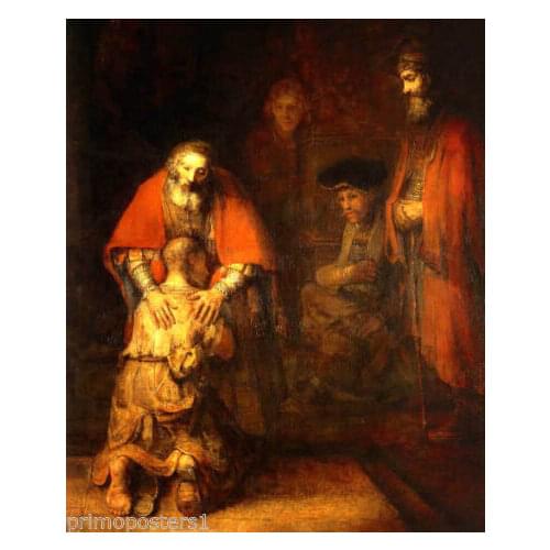 Return Of The Prodigal Son Religion Painting Oil On Canvas Wall Decoration For Home Office