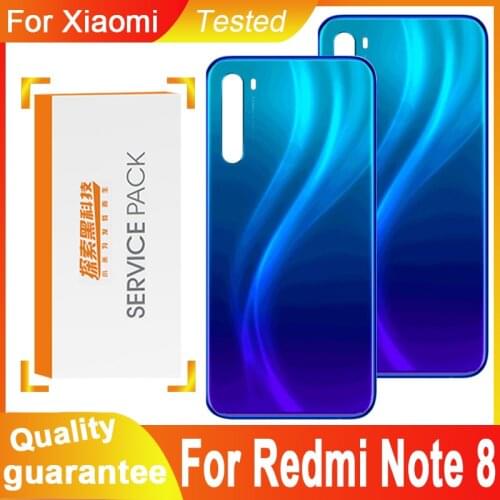 High Quality Back Housing Replacement For Xiaomi Redmi Note 8 Back Cover Battery Glass For Xiaomi Redmi Note 8 Rear Cover