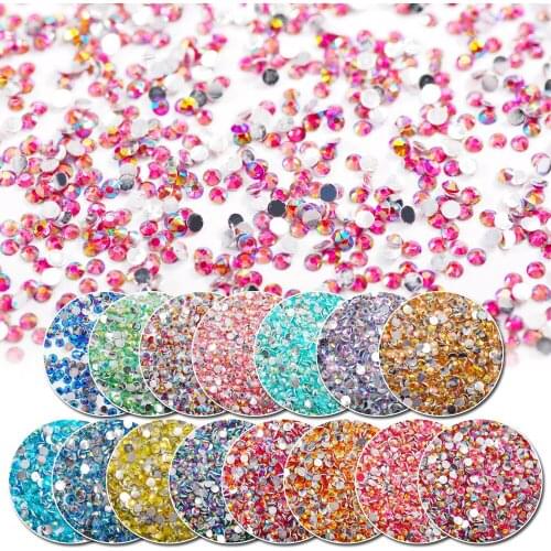 10000pcs/lot 2mm Clear Crystal AB Rhinestones For Wedding Jewelry Scrapbook Decoration Design DIY Accessories