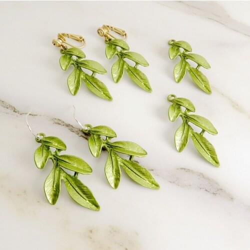 2020 Earing Brincos Quickly All Kinds Of Small Leaf Flower Bouquet Exquisite Exaggerated Lacquer Goddess Artificial Earrings