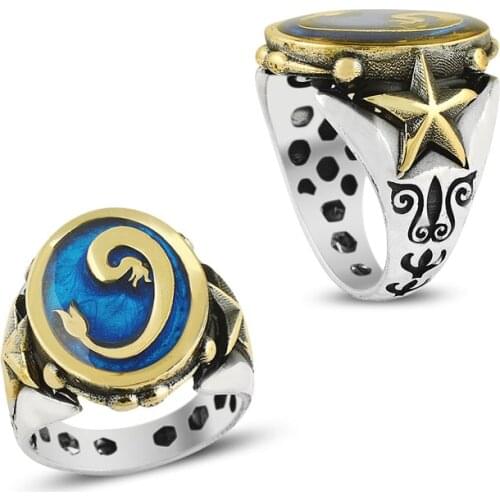 925 Silver Traditional Ottoman Rings for Men