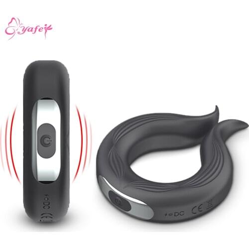 Penis Vibrators Ring Cock Delay Ejaculation Erection Ring Vibrating Cockring Male Penis Long Lasting Erotic Dick Sex Toy for Men