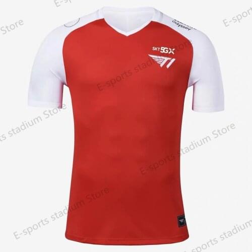 Faker Bengi 2021 new SK telecom T1 team uniforms Korean e-sports club DOTA2 finals oversized Tshirt Harajuku fashion mens shirt