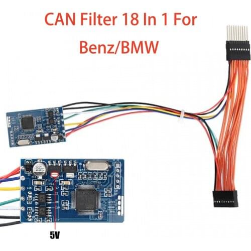 MB CAN Filter 8 in 1 For BMW CAS4/FEM Fxx for W222/W205/W447/204/W212/E(W207)/W246 Adjustment CAN Filter For Benz For BMW