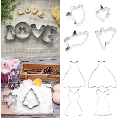 Stainless Steel Cookie Mold Shape Cake Fondant Mold Cookie Cutter Kitchen Accessories By Hand Cookie Tools Cupcake Decorator
