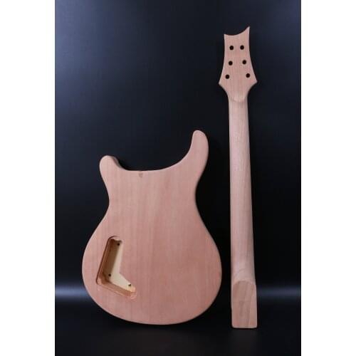 One Electric Guitar Neck Mahogany+Maplefingerboard Hand-made Unfinished 22 fret 25.5 inch or24.75inch