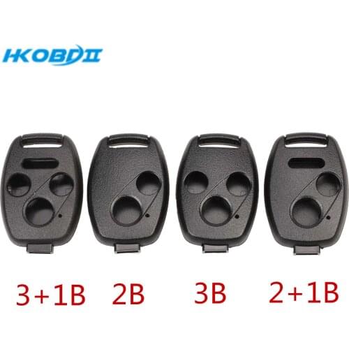 HKOBDII New Remote Car Key Shell forHONDA forACCORD CRV Pilot forCivic Fit Key Case Cover Fob 2 No Blade 2 3 2+1 Buttons Shell