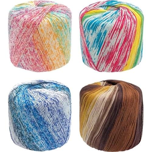 Cotton Yarn - 100% Cotton - Quality Crocheting, Knitting Supplies - Lightweight and Breathable Fabric Crochet Thread -1.3mx0.9mm