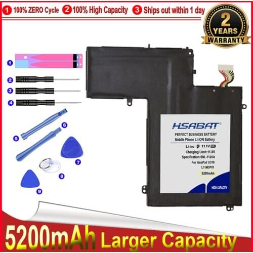 HSABAT 0 Cycle 3ICP5/56/120 L11M3P01 Battery for Lenovo IdeaPad U310 43752CU Ultrabook High Quality Replacement Accumulator
