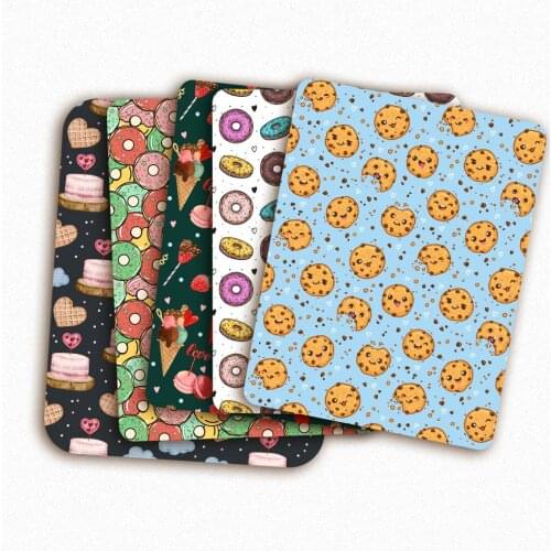 Cupcake Candy Donuts Polyester Cotton Fabric By The Yard Patchwork Tissue Sewing Quilting Fabrics Needlework Material DIY