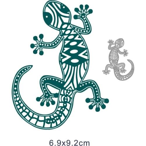 Metal cutting dies cut die mold gecko decoration Scrapbook paper craft knife mould blade punch stencils dies
