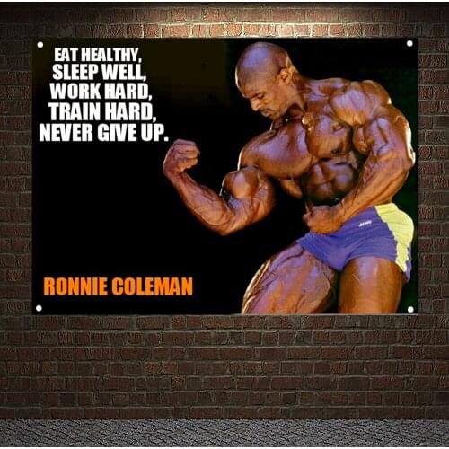 Man Muscular Body Poster Wall Hanging Workout Bodybuilding Banner Fitness Exercise Encouragement Tapestry Painting Gym Decor B2