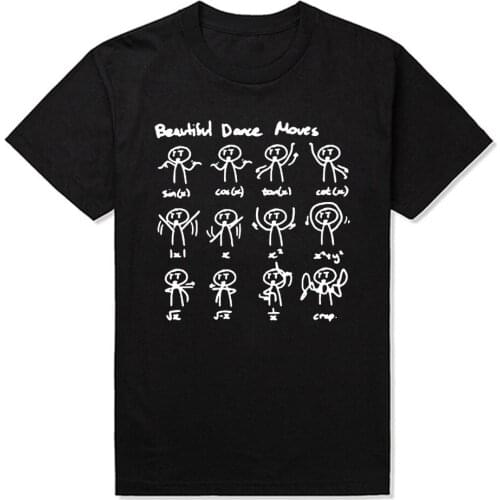 New Clothing Round Neck Maths Mathematics Beautiful Dance Moves Mens T-shirt Designer Boyfriend Short Sleeve T Shirt