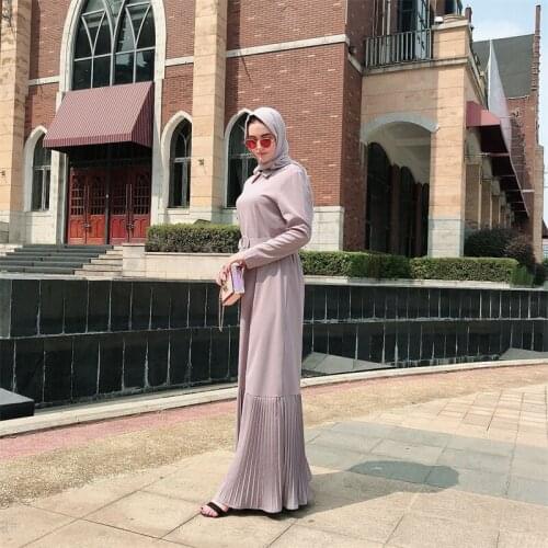 2021 Clothing New Fashion Popite WomenS Dress Autumn And Winter Solid Lace Up Long Skirt(No Headscarf)