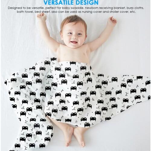 0-12 M Infant Newborn Baby Swaddle Blanket Stroller Wrap Muslin Cotton Infant Swaddle Baby Soft Blanket Parisarc Wrap Bath Towel