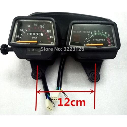 Motorcycle Mechanical gauge instrument Mechanical SPEEDOMETER KM/H TACHOMETER For YAMAHA ENDURO DT125 R