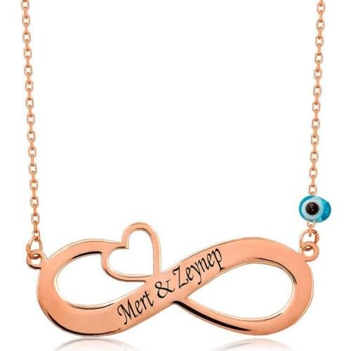 Tevuli 925 Sterling Silver Heart Infinity Is Necklace