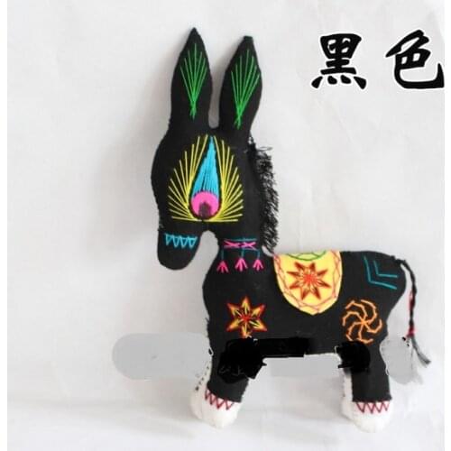 Cloth toys, folk crafts, single-head donkey cloth, traditional handmade