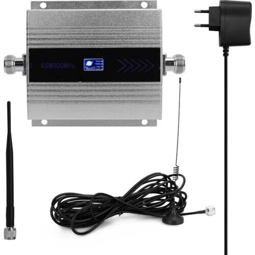 LCD GSM 900MHz Mobile Phone Signal Booster Cell Phone Signal Repeater Signal Amplifier Extender Set with Sucker Antenna