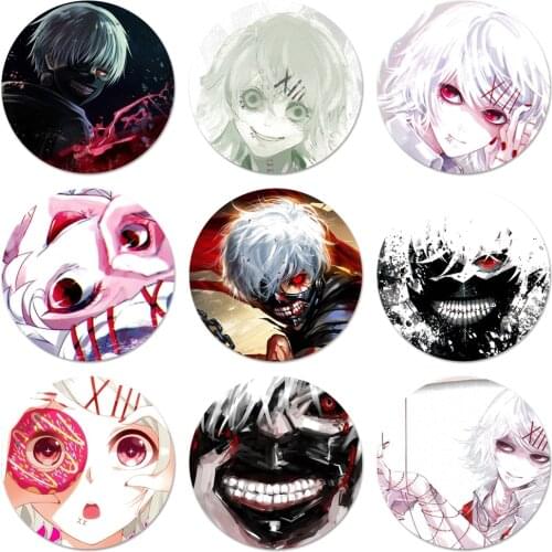 Japanese anime Tokyo Ghoul Japan Icons Pins Badge Decoration Brooches Metal Badges For Clothes Backpack Decoration