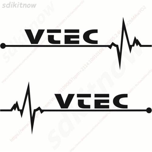 1pair Car Sports Decal Sticker Styling Windows Door Decoration For Honda VTEC Civic Accord Odyssey Spirior CRV accessories