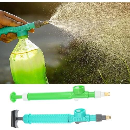 1PC High Pressure Air Pump Manual Sprayer Adjustable Drink Bottle Spray Head Nozzle Garden Watering Tool Portable Pump Sprayer