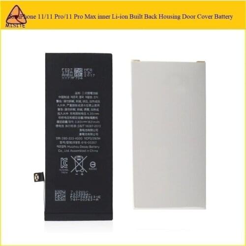 10Pcs Li-ion Bulit Battery Repair Parts For Apple iPhone 11 inner Built Back Housing Door Batteries for iPhone 11 Pro Bateria