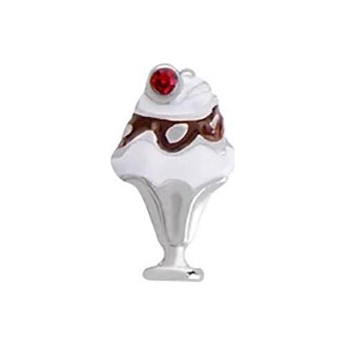 10pcs sundae Charm floating charms for Living glass locket