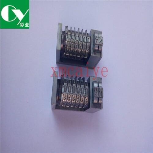 12Piece DHL Fedex Free Shipping 6 Digit 4X8 for Letterpress Numbering Machine