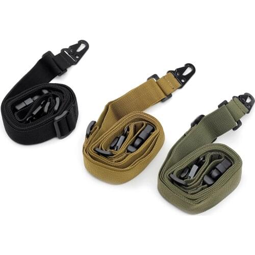 Military Tactical Gun Sling 3 Point Airsoft Bungee Rifle Strapping Belt Shooting Hunting Accessories Three Point Gun Rope Strap