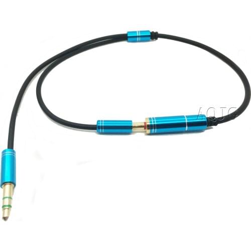 3.5mm Audio Splitter Cable 3.5mm Female to 2 Port 3.5mm Male with Mic 3.5 Extension Aux Cable Adapter for iPhone Speaker