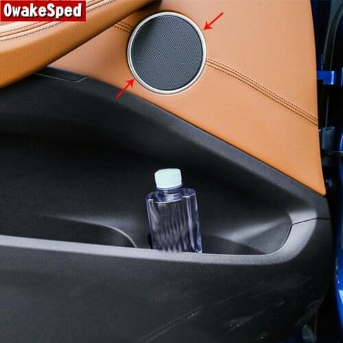 Car Styling Door Loudspeakers Cover Trim Decoration For BMW X3 G01 X4 G02 Audio Speaker Interior Accessories