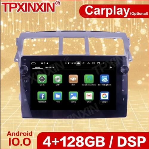 Wireless Carplay 2 Din Car Android Stereo Receiver For Toyota VIOS 2008 2009 2010 2011 2012 2013 Radio Audio Recorder Head Unit