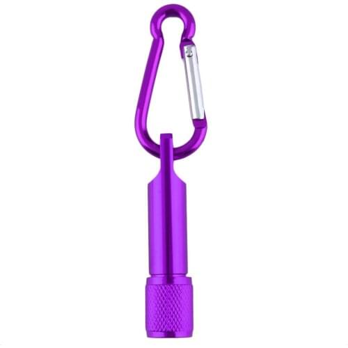 Colorful Mini Portable LED Camping Flashlight Aluminum Keychain Keyring LED Light Self defense Torch Lamp outdoor