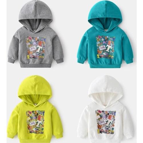 Baby Sport Hoodies Sweat Boys Long Sleeve Sweatshirts for Toddler Hoodies Childrens Sweatshirt Cotton Print Kids Tops T Shirts
