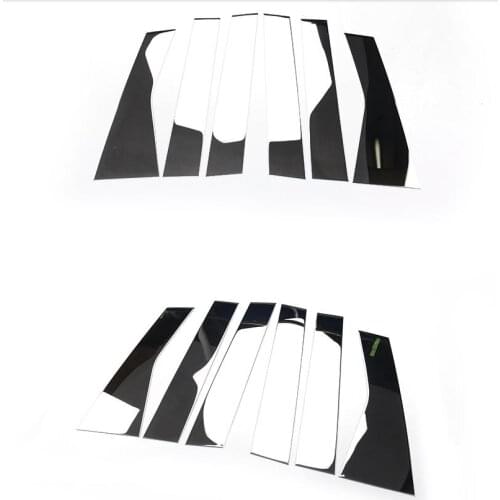 For Ford Edge 2015 Window Moulding Cover Trims ABS Chrome Window Pillar Car Parts