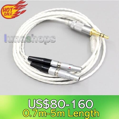 LN006640 XLR 4.4mm 2.5mm Hi-Res Silver Plated 7N OCC Earphone Cable For Ultrasone Veritas Jubilee 25E 15 Edition ED 8EX ED15