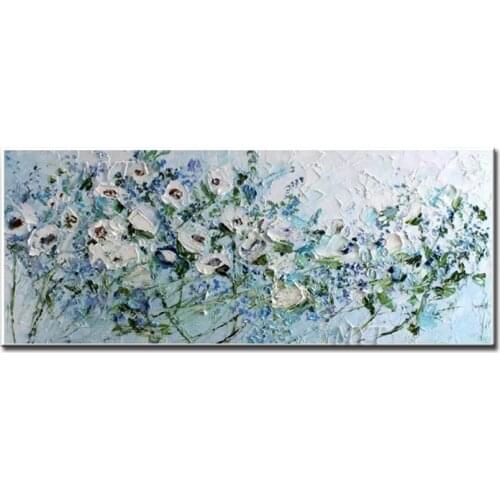 Flower Oil Painting Beautiful Abstract 100% Handpainted Modern High Quality Unframed On Canvas Wall Art Home Decoration