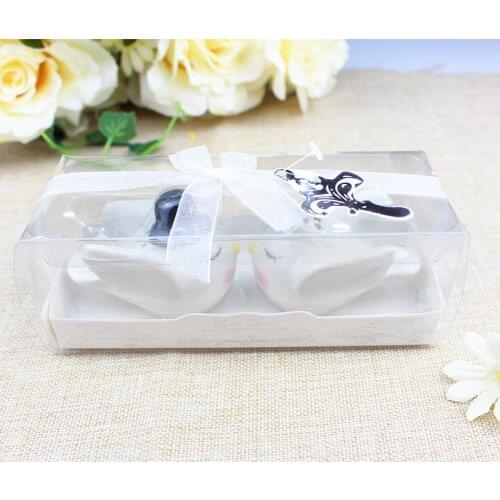 Bridal Favors Angel Bird Ceramic Salt and Pepper Shaker Useful Wedding Souvenirs Wedding Gift for Guests W9464