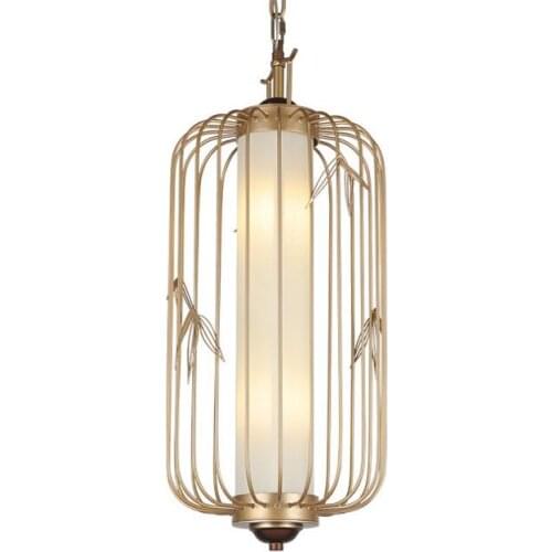 Chinese style simple bird cage chandelier Chinese style living room corridor restaurant chandelier New Chinese style living room