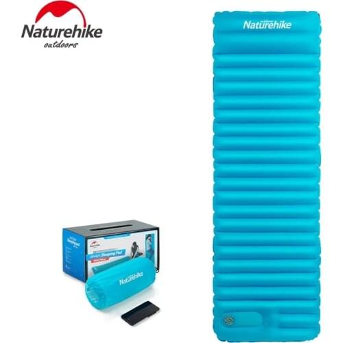 Naturehike Outdoor Push Inflatable Camping Mat Tent Outdoor Envelope Waterproof Sleeping Pad Picnic Portable Folding Mattress