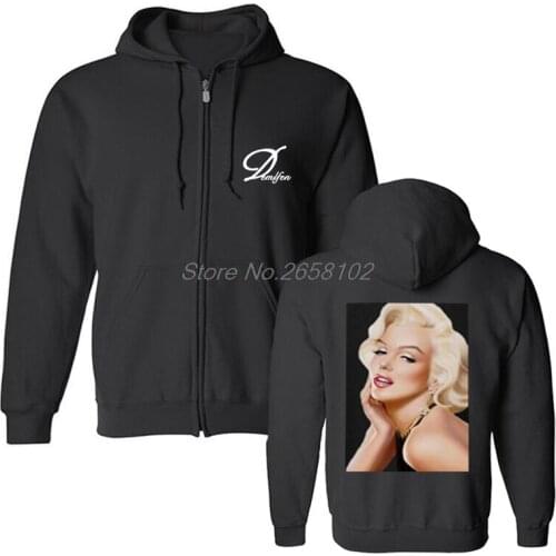 New Marilyn Monroe Sweatshirts Sexy Goddess Hoodies Men Hooded Hip Hop Coat Tops Harajuku Streetwear Fitness