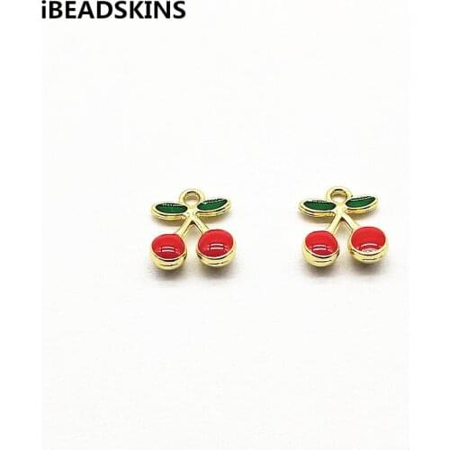 New arrival! 12x11mm 100pcs Zinc Alloy Cherry shape charm for Jewelry Findings/Earrings DIY parts,Jewelry Findings & Components