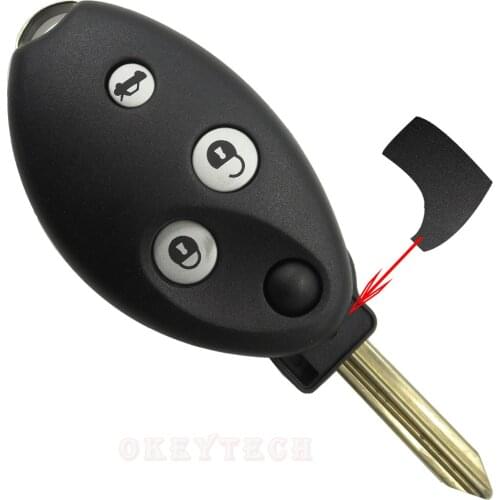 Okey Tech For Citroen C2 C3 C4 C5 C6 C8 Picasso Berlingo Remote 3 Button Car Key Shell Replacement Cover Case Free Shipping