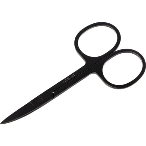Portable Eyebrow Trimmer Scissors Stainless Steel Hair Removal Makeup Tool
