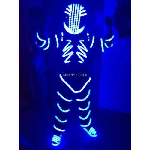 RGB LED Costume Clothes Festive Party Supplies Luminous Glowing Suits / Stage Performance Clothing / Robot Costume for bar
