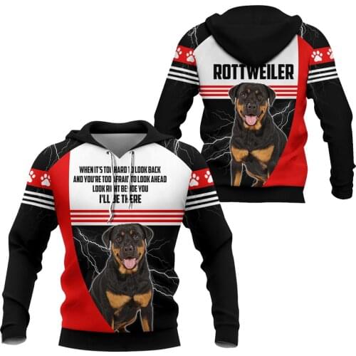 Funny Rottweiler 3D All Over Printed Hoodies Fashion Pullover Men For Women Sweatshirts Sweater Animal Costumes