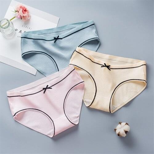 Women Plus Size Cotton Panties Breathable Briefs Sexy Underwear Crotch Lingerie Intimates Sexy Low-Rise Panty Nightwear Panties