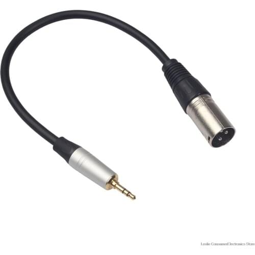 0.3M Xlr 3-Pin Male To 3.5Mm Stereo Plug Shielded Microphone Microphone Cable Trs Cable Jack 3.5 Male To Male 52923A