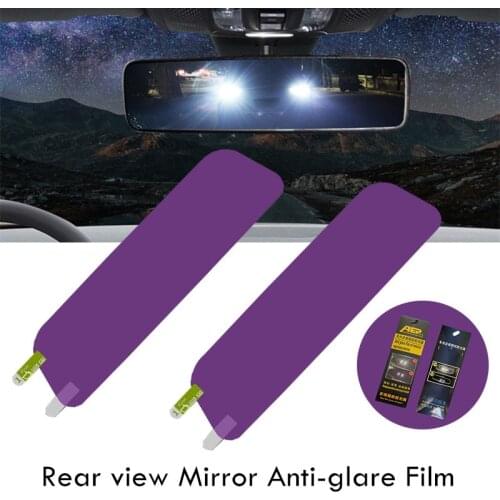 1 Pcs Universal Car Interior Rearview Mirror Anti-Glare Film Rear View Anti Scratch Nano Protective Sticker Auto Styling Parts